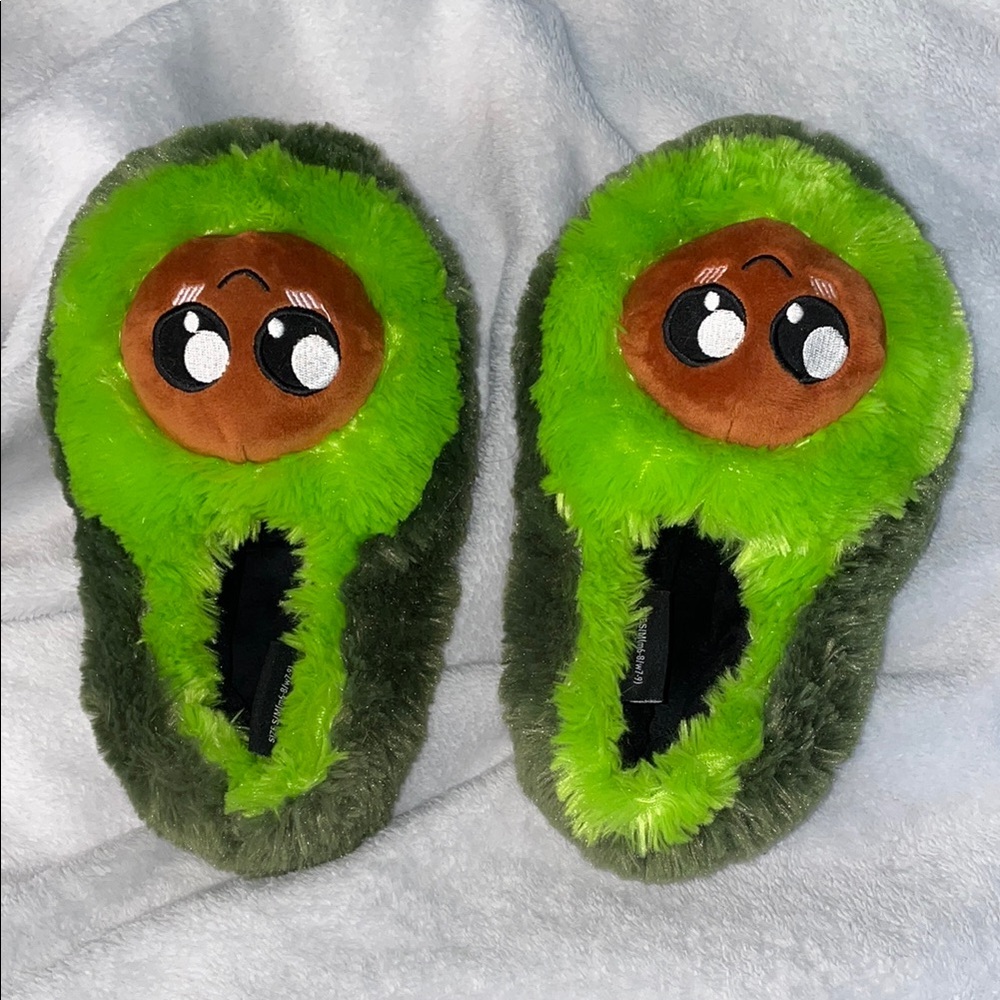 Cute Avocado Plush Slippers